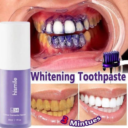 Hismile V34 Purple Teeth Whitening Toothpaste Kit