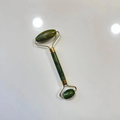 Facial Roller & Gua Sha Set – Natural Jade Stone Face Massager Tools