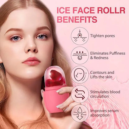 Ice Face Roller for Skincare | Pore Tightening, Puffiness Relief & Skin Glow