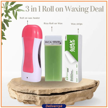 3 in 1 Rica Roll On Wax Deal (Random Flavour)