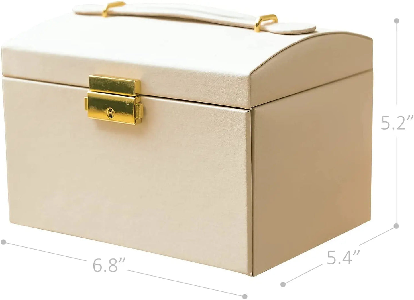 3-layer Jewelry Organizer Box with Lock