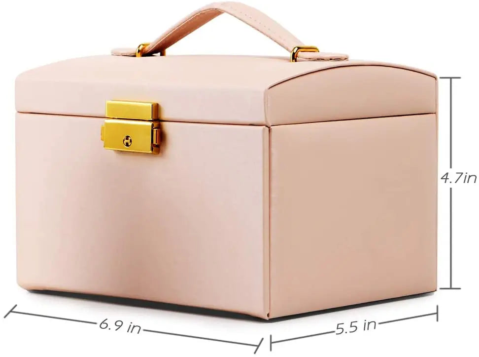 3-layer Jewelry Organizer Box with Lock