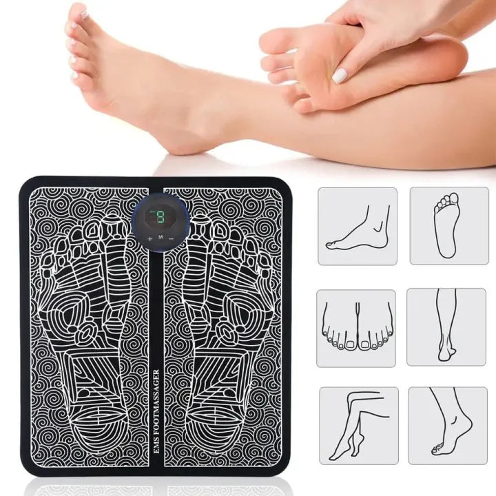EMS Foot Massager – Electric Muscle Stimulator for Pain Relief & Relaxation
