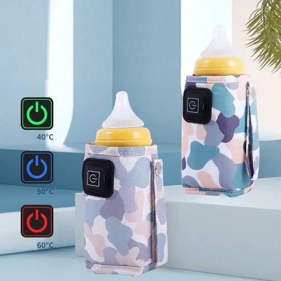 USB Baby Bottle Warmer Bag | Portable Feeder Warmer for Milk & Formula