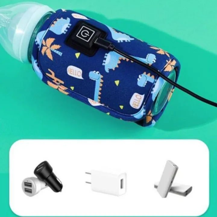 USB Baby Bottle Warmer Bag | Portable Feeder Warmer for Milk & Formula