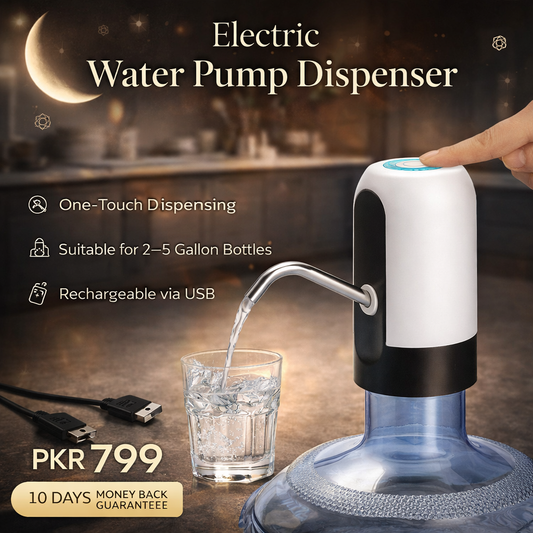 Electric Water Pump Dispenser with USB Auto Charging