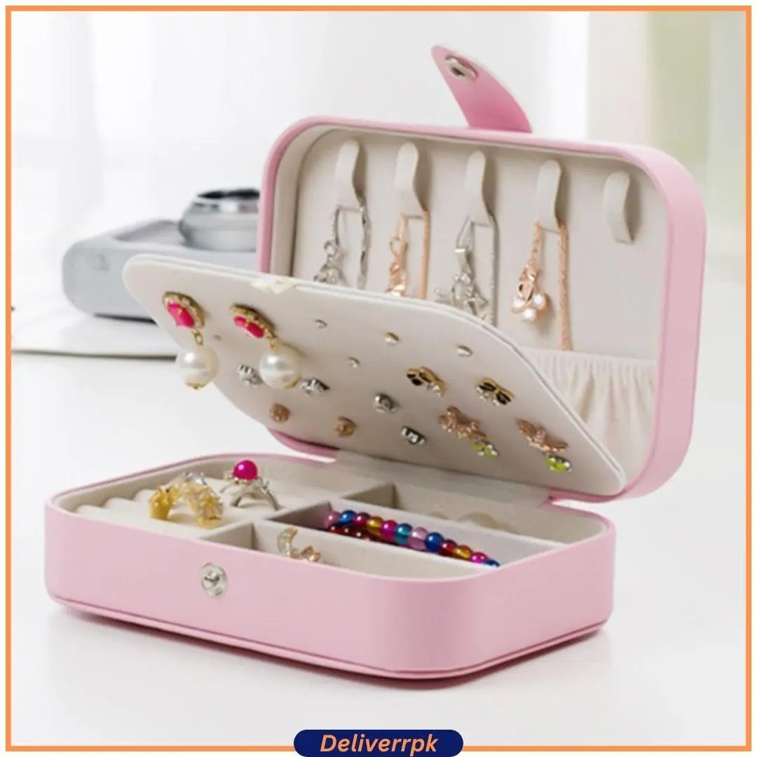 Double Layer Travel Jewelry Organizer