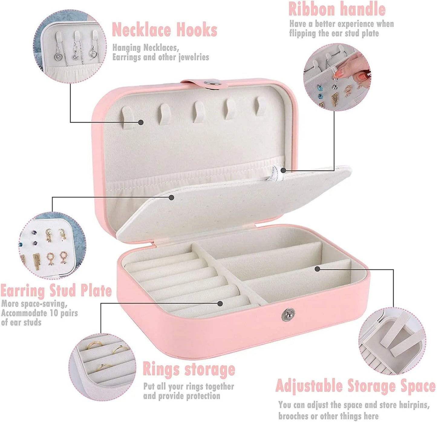 Double Layer Travel Jewelry Organizer