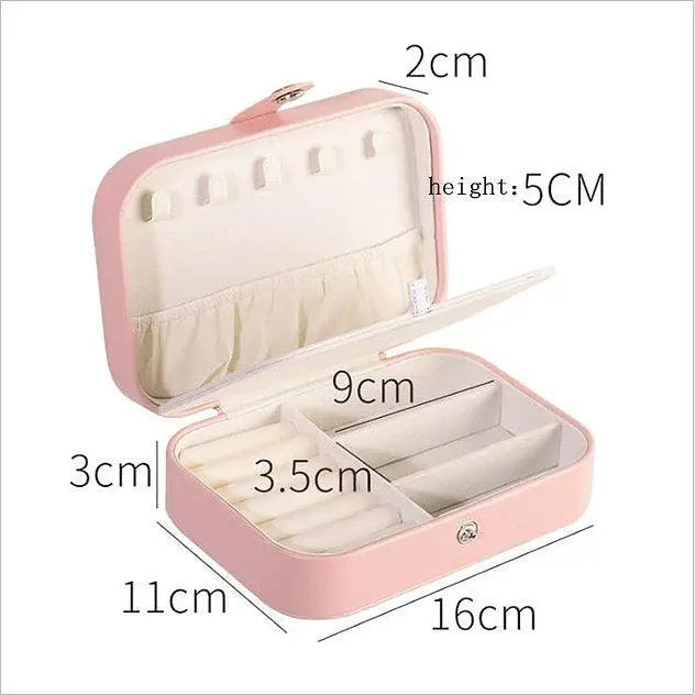 Double Layer Travel Jewelry Organizer