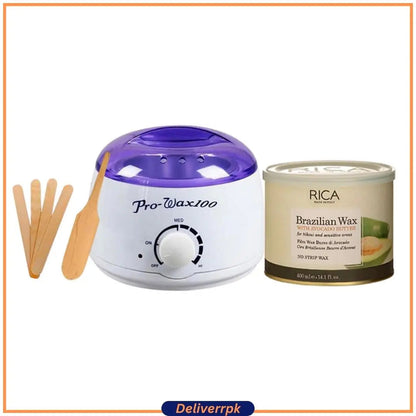 Wax Heater & Rica Brazillian Wax Deal (4 in1 offer)