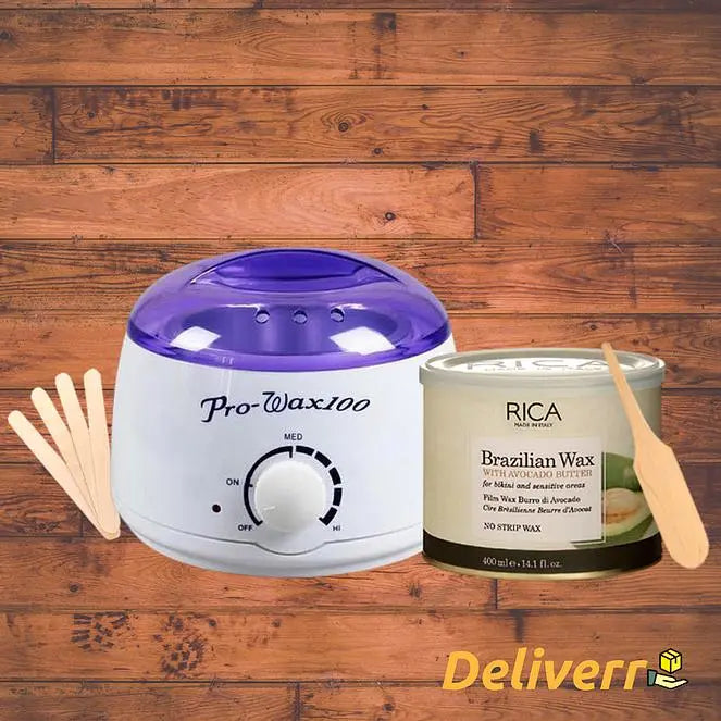 Wax Heater & Rica Brazillian Wax Deal (4 in1 offer)