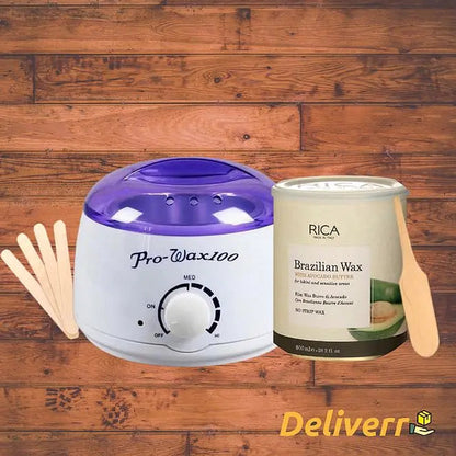 Wax Heater & Rica Brazillian Wax Deal (4 in1 offer)