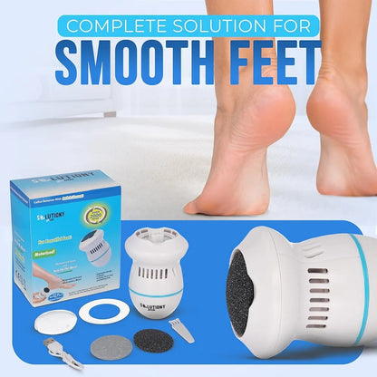 Portable USB Rechargeable Electric Callus Remover for Feet with Built in Vacuum Removes Dead Skin from Foot