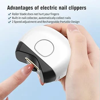 Adjustable USB Rechargeable Anti Pinch Automatic Electric Nail Clipper for Baby and Adult Use