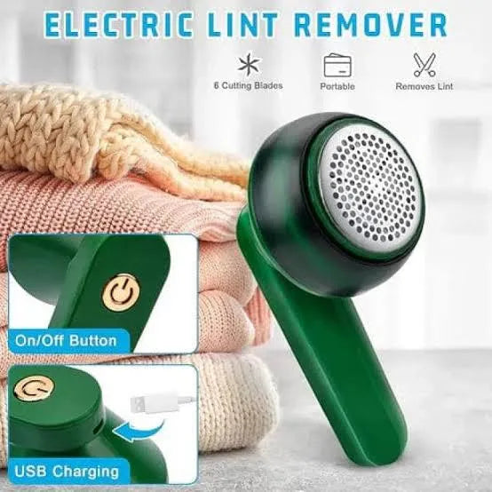 Wireless Fabric Shaver | 6-Blade Electric Lint Remover for Clothes