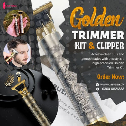 Professional Golden Trimmer Kit & Clipper Rs 1299 Grand Sale Offer