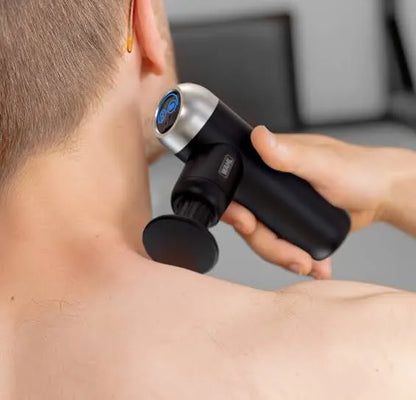 5-in-1 Electric Massage Gun | Deep Tissue Therapy Massager with 6 Speeds & 4 Heads