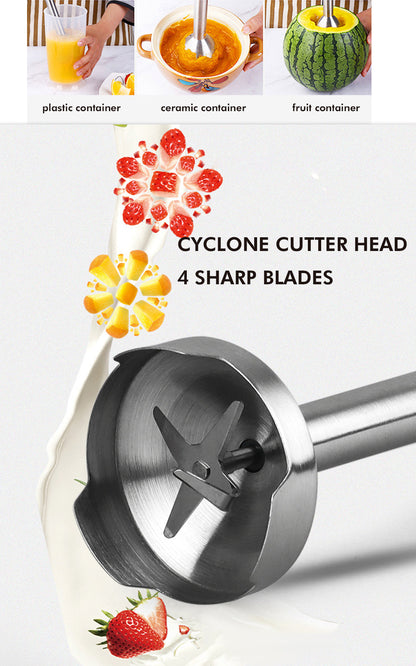 Portable Handheld Blender with Multifunctional Stainless Steel For daily Cooking at Home