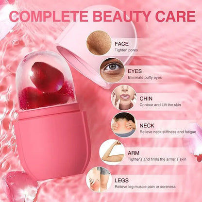 Ice Face Roller for Skincare | Pore Tightening, Puffiness Relief & Skin Glow