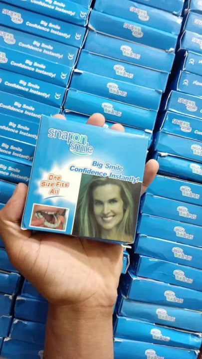 Snap-On Teeth Veneers Flexible Cosmetic Dentures for Men & Women